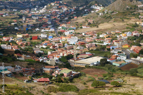 Wallpaper Mural aerial view on small village in rural landscape - Torontodigital.ca