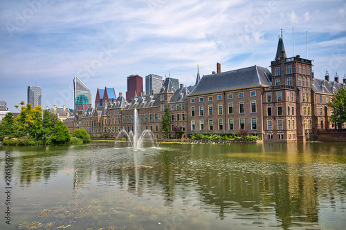 Beautiful city view of The Hague city in Netherlands
