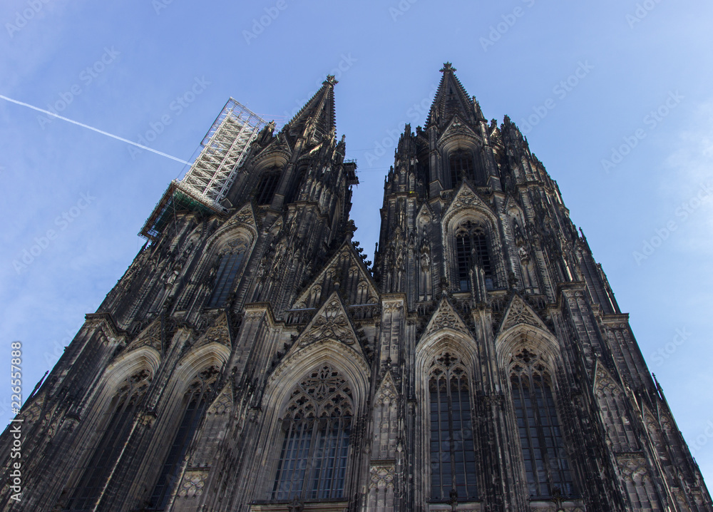 Cologne Cathedral. World Heritage - a Roman Catholic Gothic cathedral in Cologne. October 2018