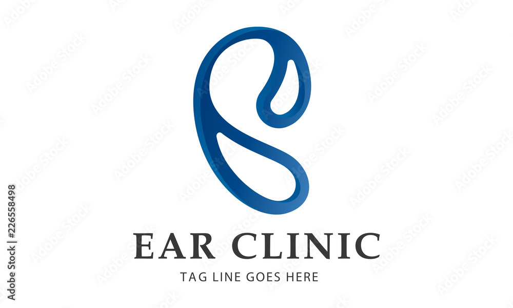 Abstract ear logo Abstract ear logo
