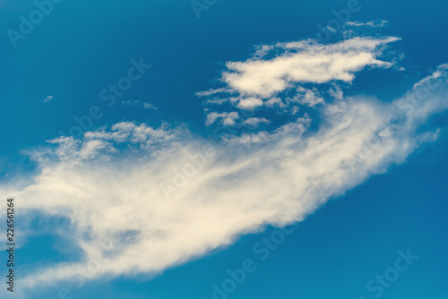 blue sky with cloud closeup © Sergey Makarenkov