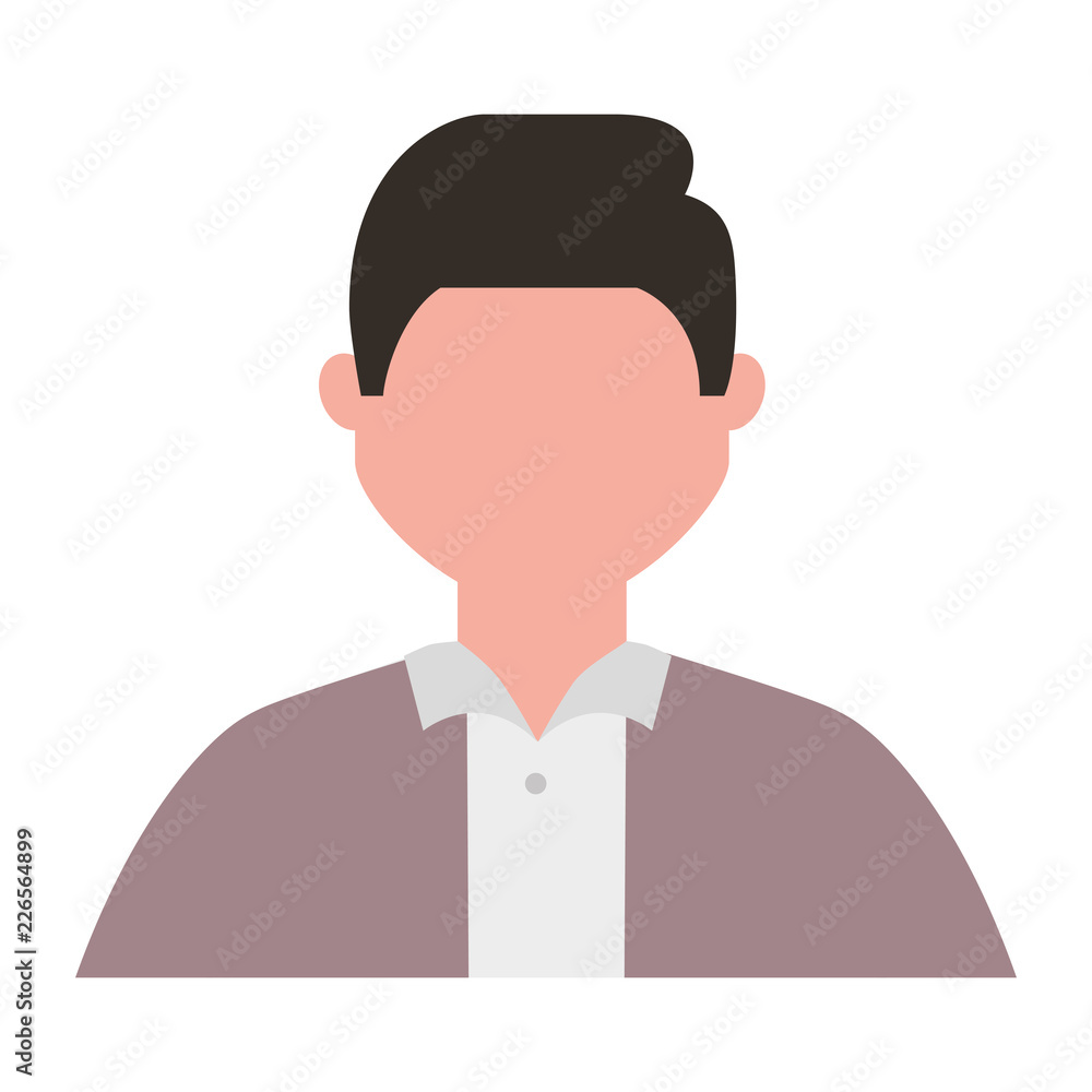 businessman character portrait isolated image