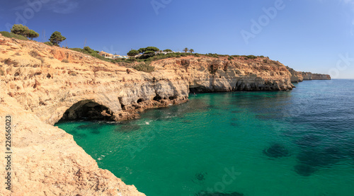 Algarve Coast with caves at Algar Seco near Carvoeiro 