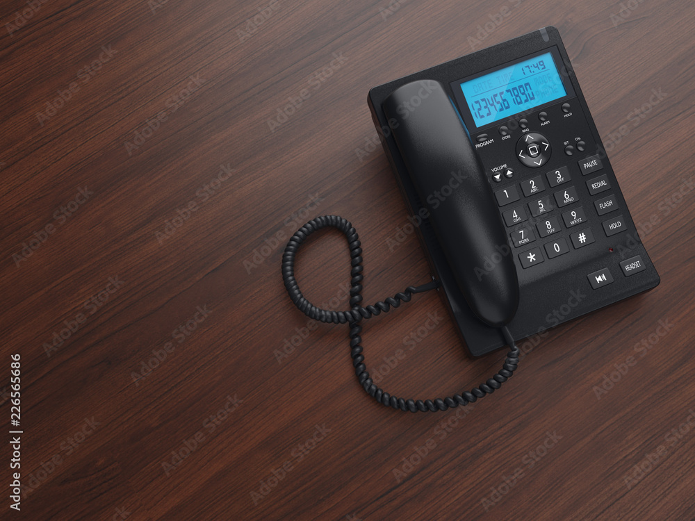 3D rendering desktop phone