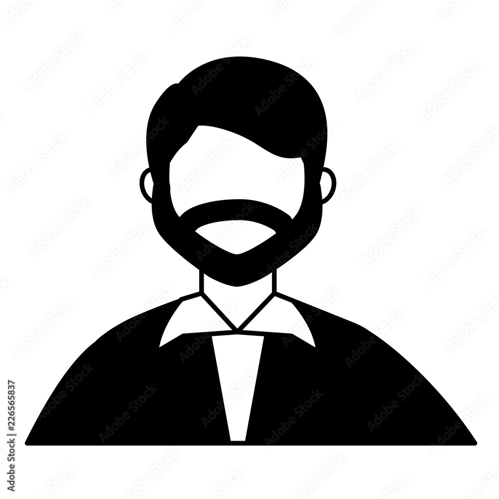 businessman character portrait isolated image