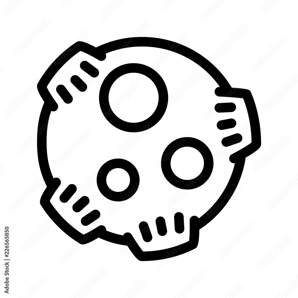 Meteorite icon. Outline meteorite vector icon for web design isolated on white background Meteorite icon. Outline meteorite vector icon for web design isolated on white background