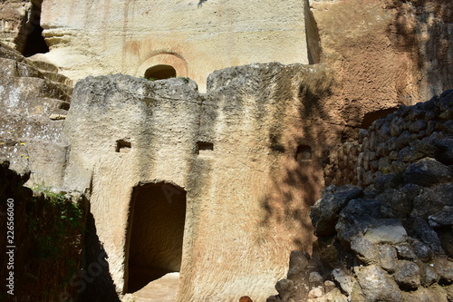 rocky settlement of Zungri,Calabria
 in Italy photo