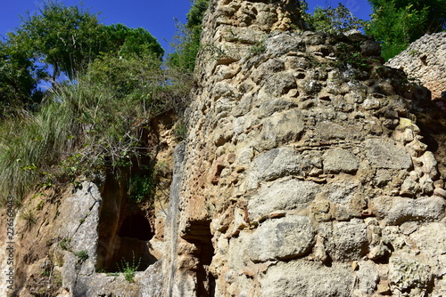 rocky settlement of Zungri,Calabria
 in Italy photo