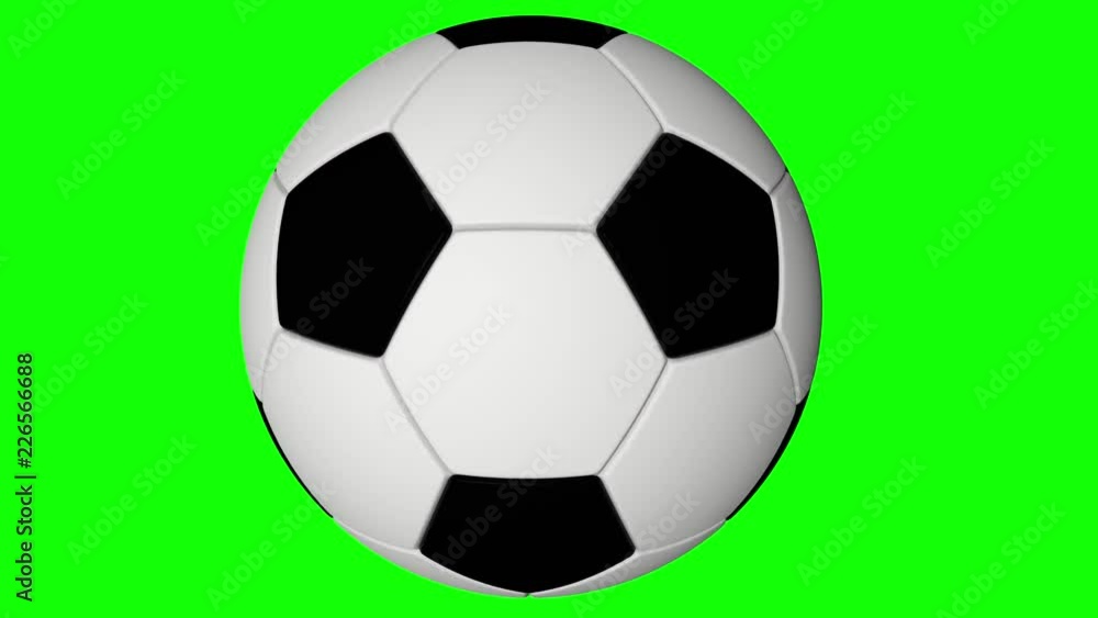 Soccer Ball Rotating Loop 4K Soccer Ball Rotating Loop 4K