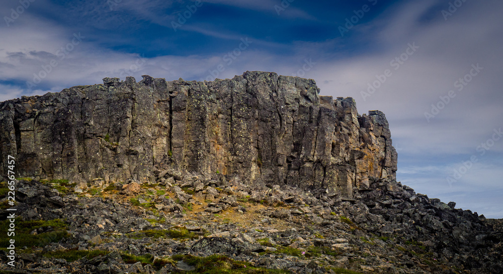 Fototapeta premium Basalt column structures in Iceland
