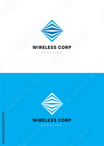 Wireless logo template.