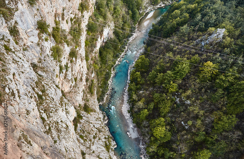 The deepest canyon in Europe. Tara river canyon. Montenegro. 