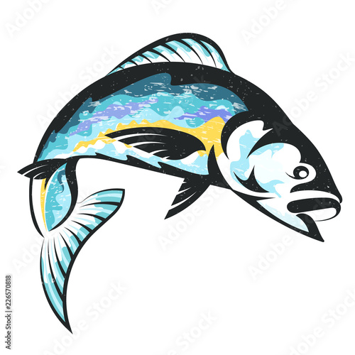 Fish vector isolated
