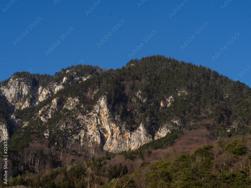 Rock formation and clear sky
