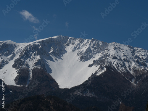 Mountain range snow capped