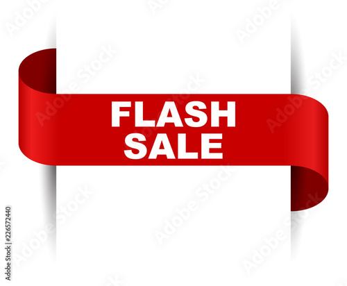 red vector banner flash sale