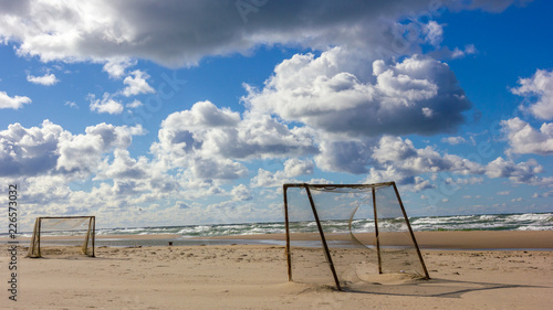 football on the beach © Andrey