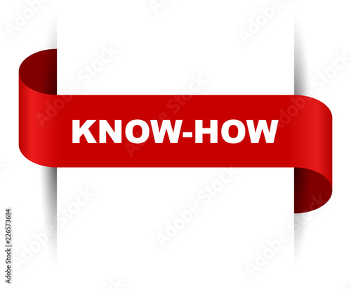red vector banner know how