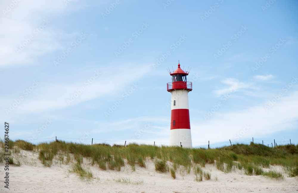 Lighthouse in Sylt island