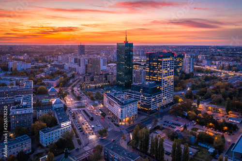 Warszawa z lotu ptaka