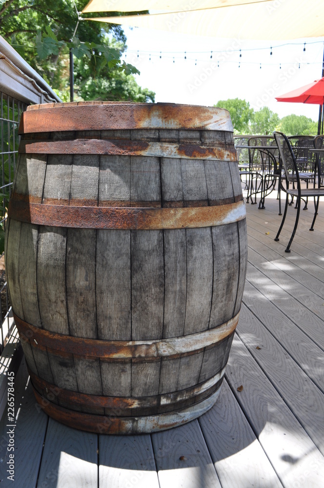 Fototapeta premium Weathered Wine Barrel