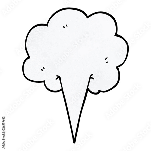 cartoon doodle gust of air