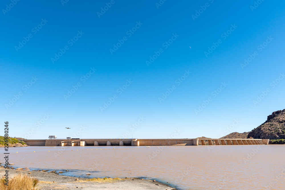 The Vanderkloof Dam in the Orange River