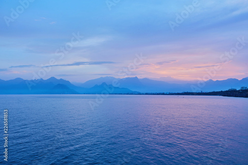 Antalya taurus mountains horizon, silhouette, skyline