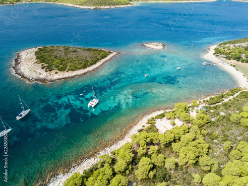 Blue Lagoon, Croatia Panorama Aerial Islands - Studio Fenkoli photography by Tiina Söderholm