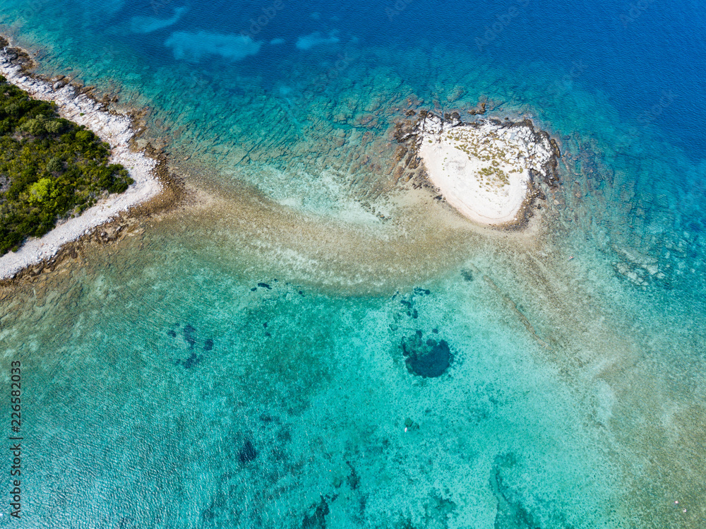 Blue Lagoon, Croatia Top Down Small Island - Studio Fenkoli photography by Tiina Söderholm