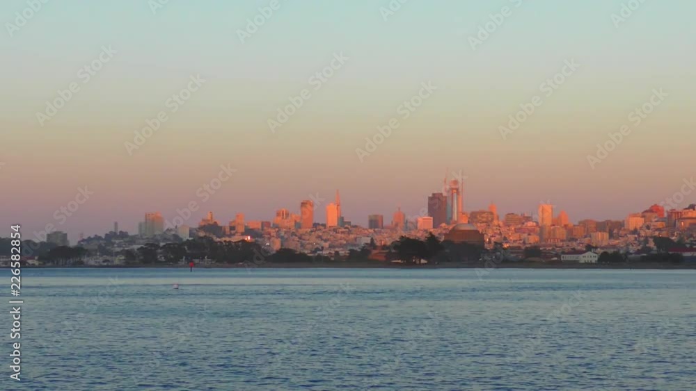 San Francisco Skyline as seen from Chrissy Field in San Francisco, California, USA. San Francisco Skyline as seen from Chrissy Field in San Francisco, California, USA.
