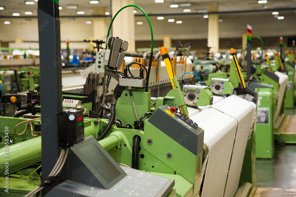 Industrial fabric production line Industrial fabric production line