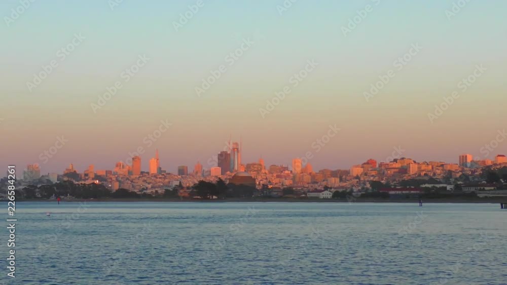 San Francisco Skyline as seen from Chrissy Field in San Francisco, California, USA. San Francisco Skyline as seen from Chrissy Field in San Francisco, California, USA.