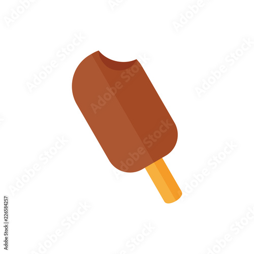 Ice cream. Isolated on white background. Ice cream logo illustration. Vector icon.