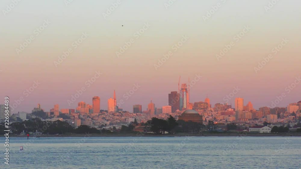 San Francisco Skyline as seen from Chrissy Field in San Francisco, California, USA. San Francisco Skyline as seen from Chrissy Field in San Francisco, California, USA.