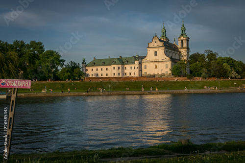 Skałka on the banks of the Vistula River in the Historic Center of Krakow. Poland