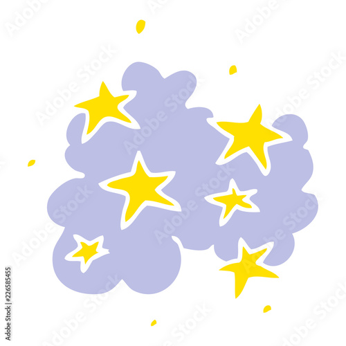 cartoon doodle magical cloud