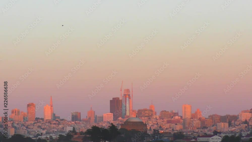 San Francisco Skyline as seen from Chrissy Field in San Francisco, California, USA. San Francisco Skyline as seen from Chrissy Field in San Francisco, California, USA.