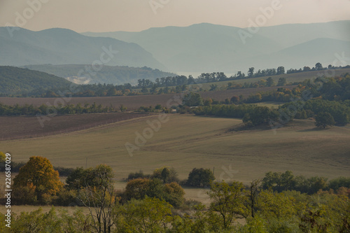 Fototapeta Naklejka Na Ścianę i Meble -  Autumn beauty landscape in Hungary, Ipolydamásd