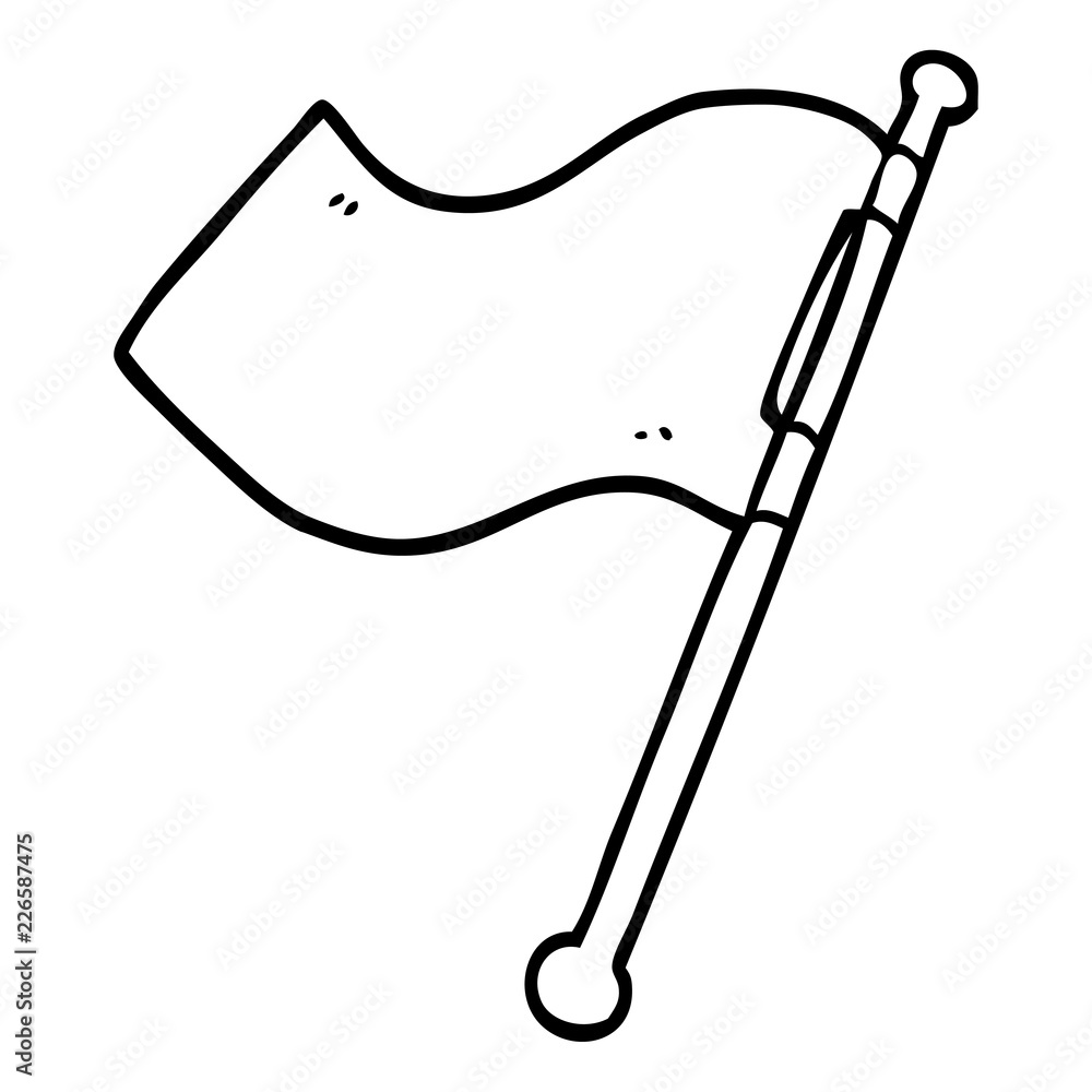 line drawing cartoon red flag line drawing cartoon red flag