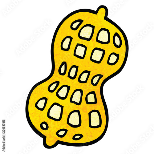 cartoon doodle peanut