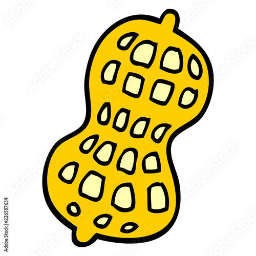 cartoon doodle peanut