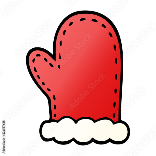 cartoon doodle oven mitts