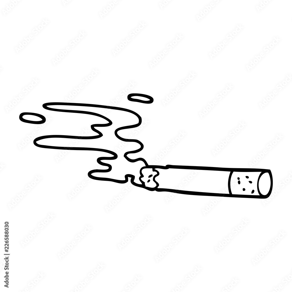 line drawing cartoon cigarette line drawing cartoon cigarette