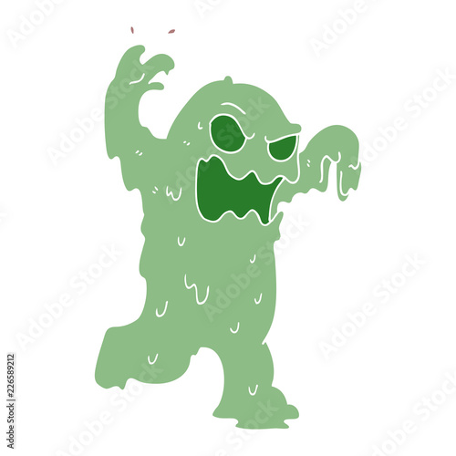 cartoon doodle slime monster