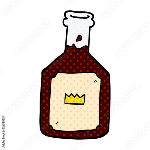 cartoon doodle alcoholic drink