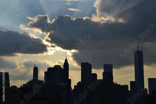 New York City Skyline Sunset
