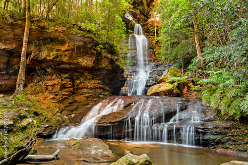Photography Empress Falls in the Blue Mountains National Park of Australia, New South Wales,