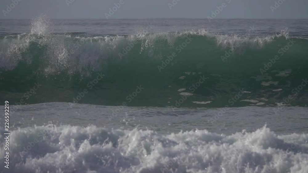 Big stormy ocean wave, slow motion Big stormy ocean wave, slow motion