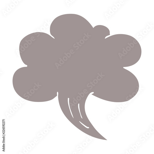 cartoon doodle whooshing cloud